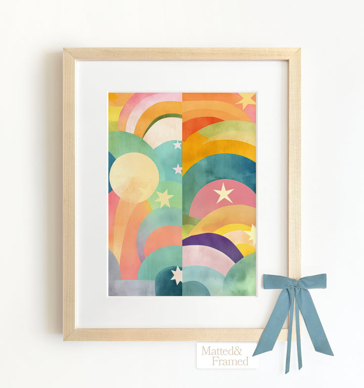 Rainbow Abstract No. 5 Framed Art