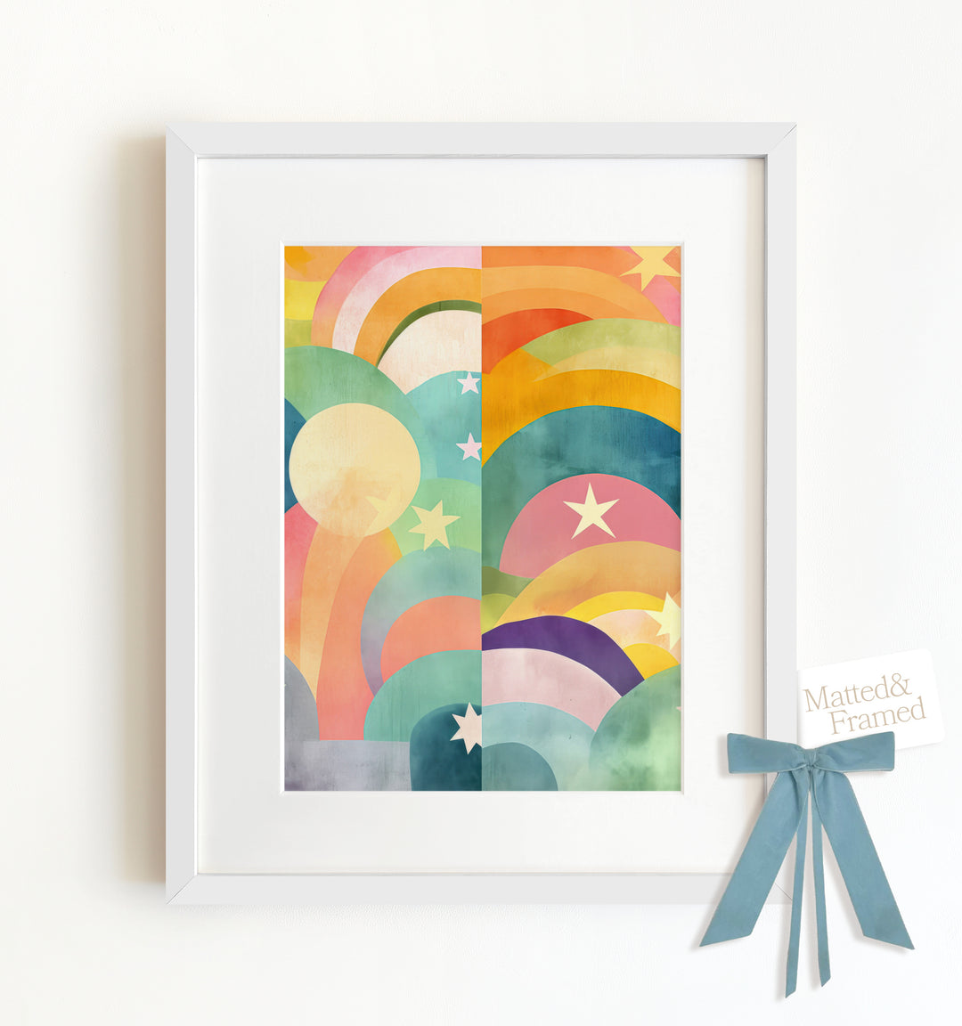 Rainbow Abstract No. 5 Framed Art