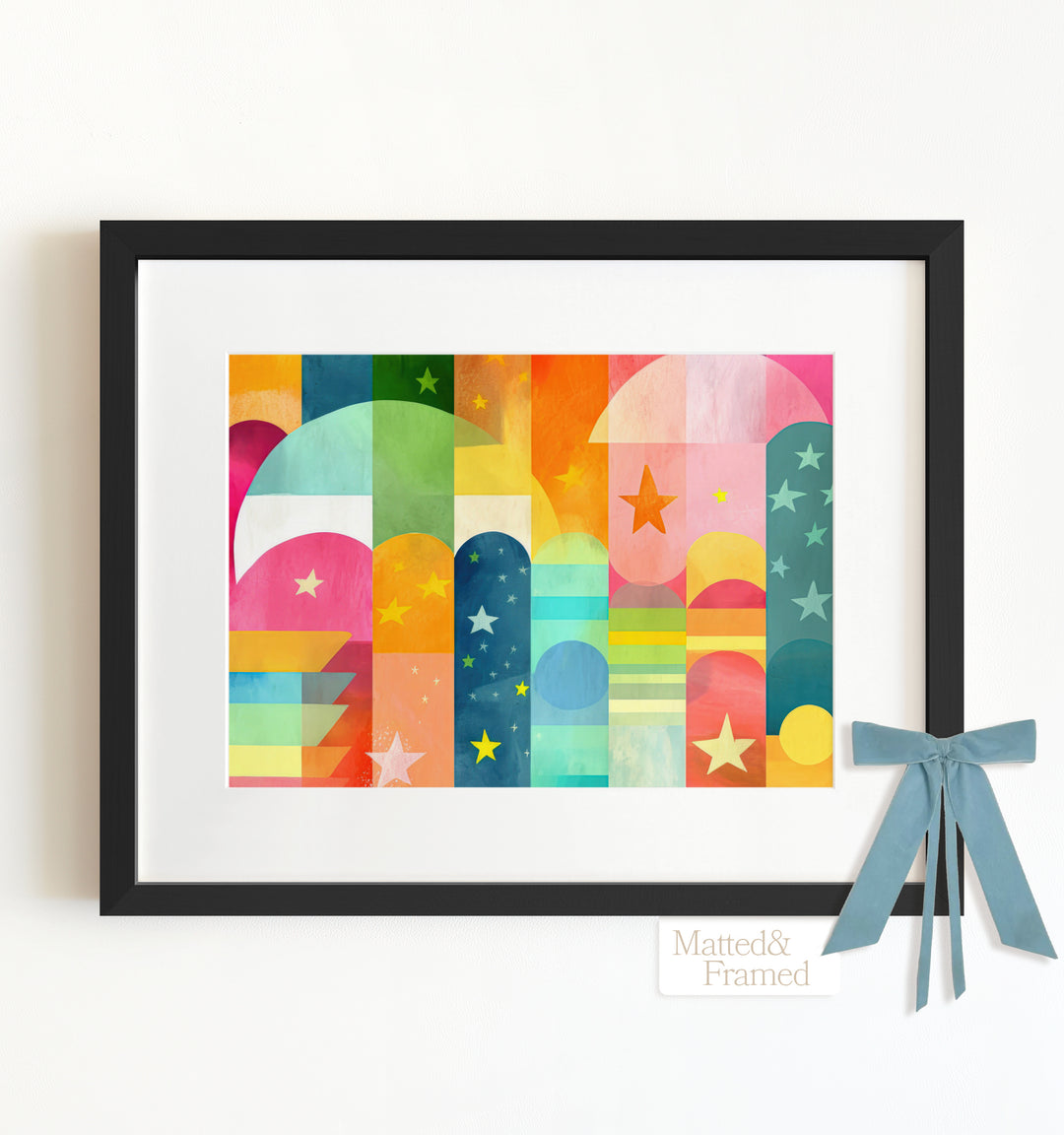 Rainbow Abstract No. 6 Framed Art