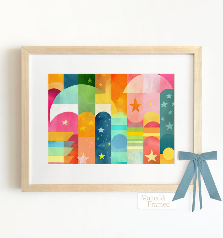 Rainbow Abstract No. 6 Framed Art