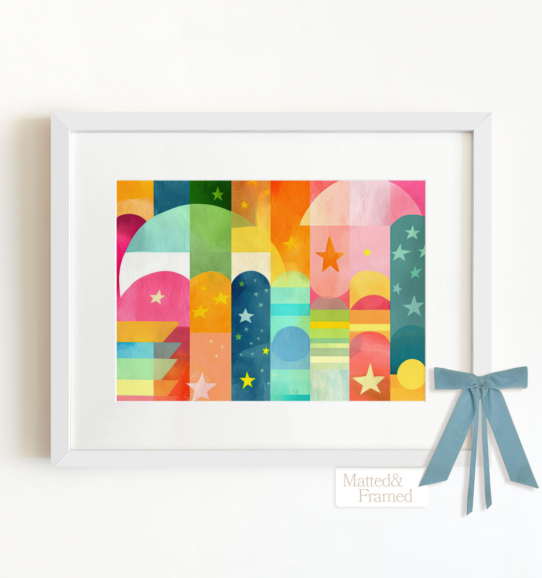 Rainbow Abstract No. 6 Framed Art