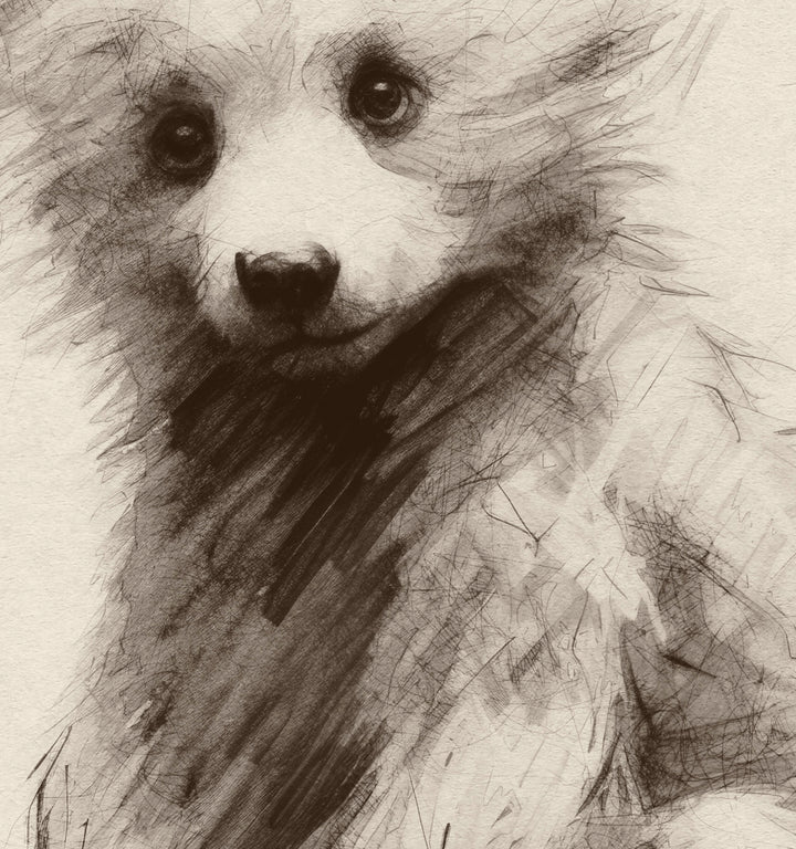 Sketchbook Bear Nursery Art Print