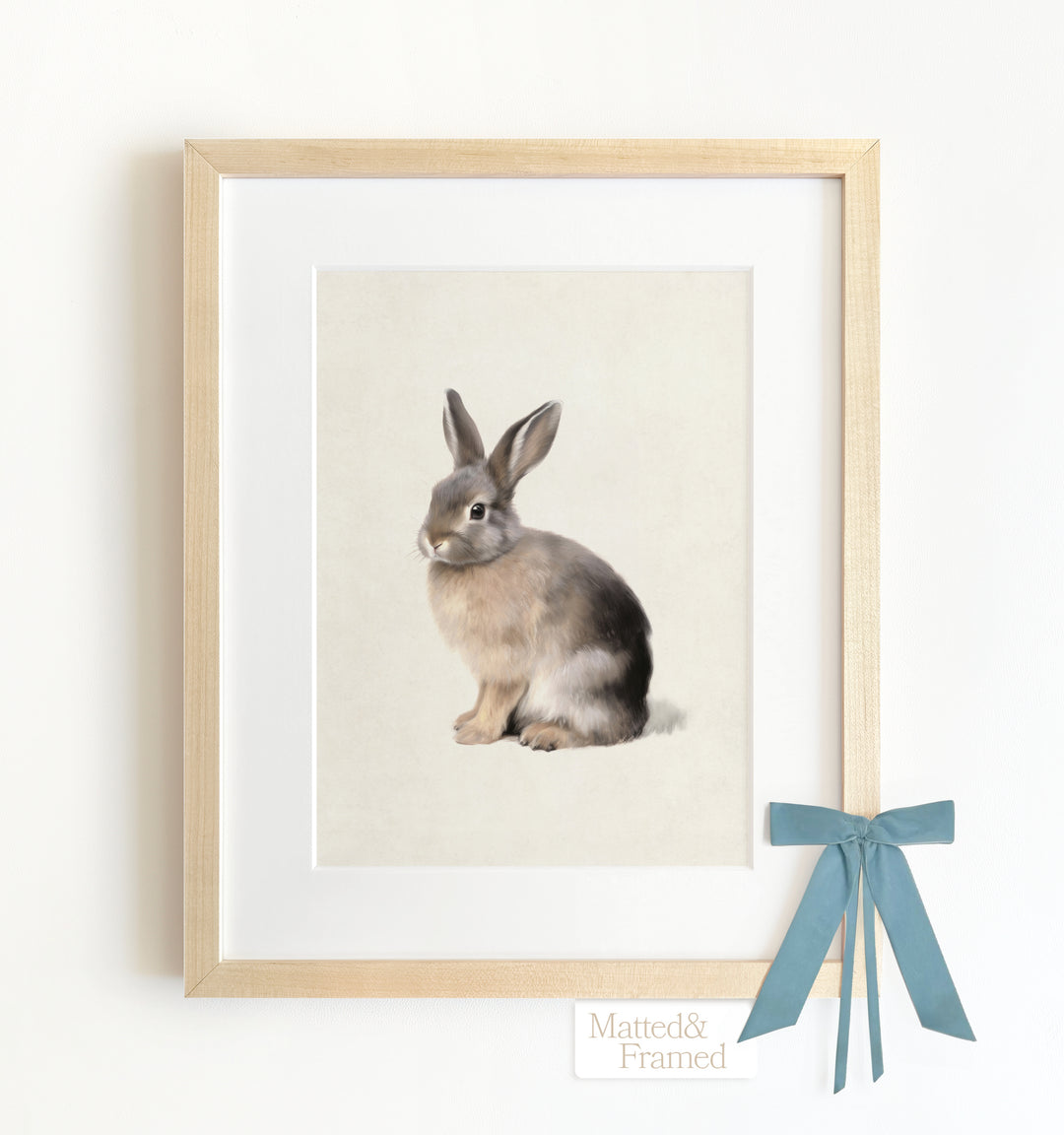 Storybook Cottontail Rabbit Framed Art