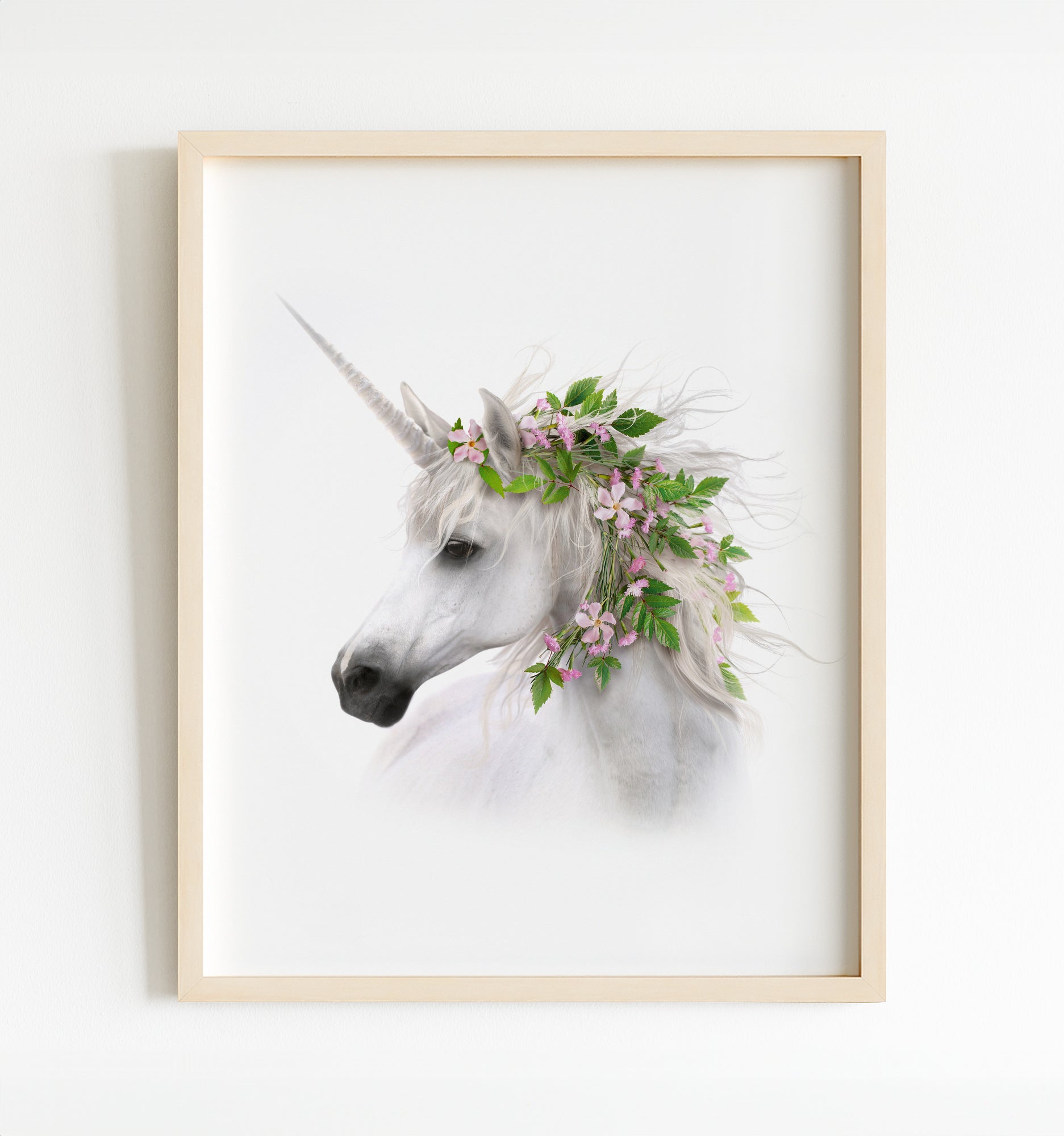 Unicorn Black and White Illustration, Printable Unicorn Digital Download,  Unicorn Print, Unicorn Art, Unicorn Gift and Decor, Girls Room