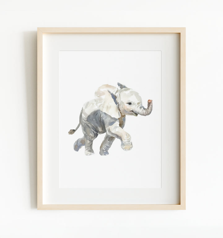 Watercolor Elephant Art Print