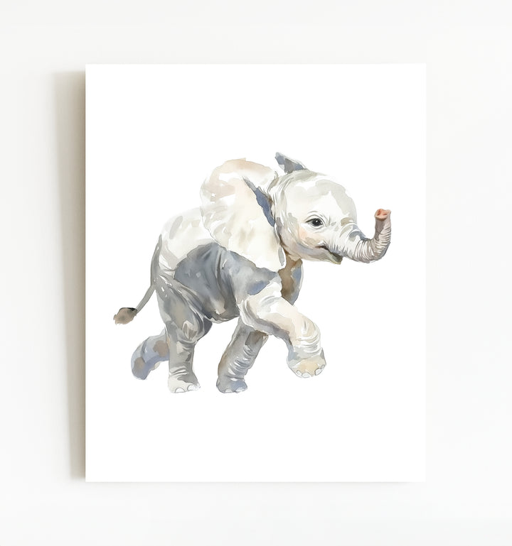 Watercolor Elephant Art Print