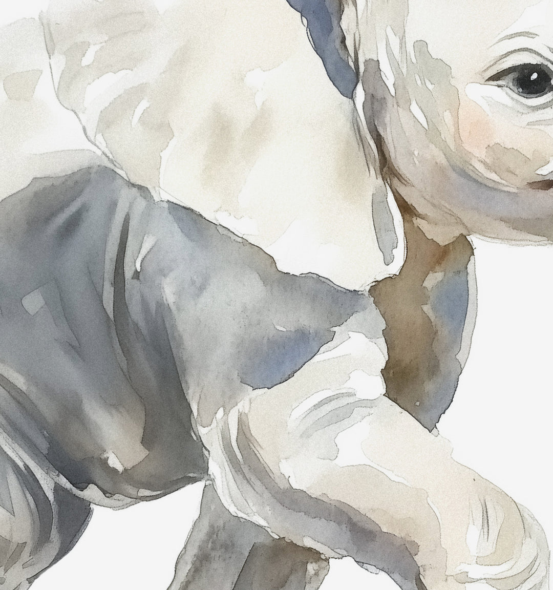 Watercolor Elephant Art Print