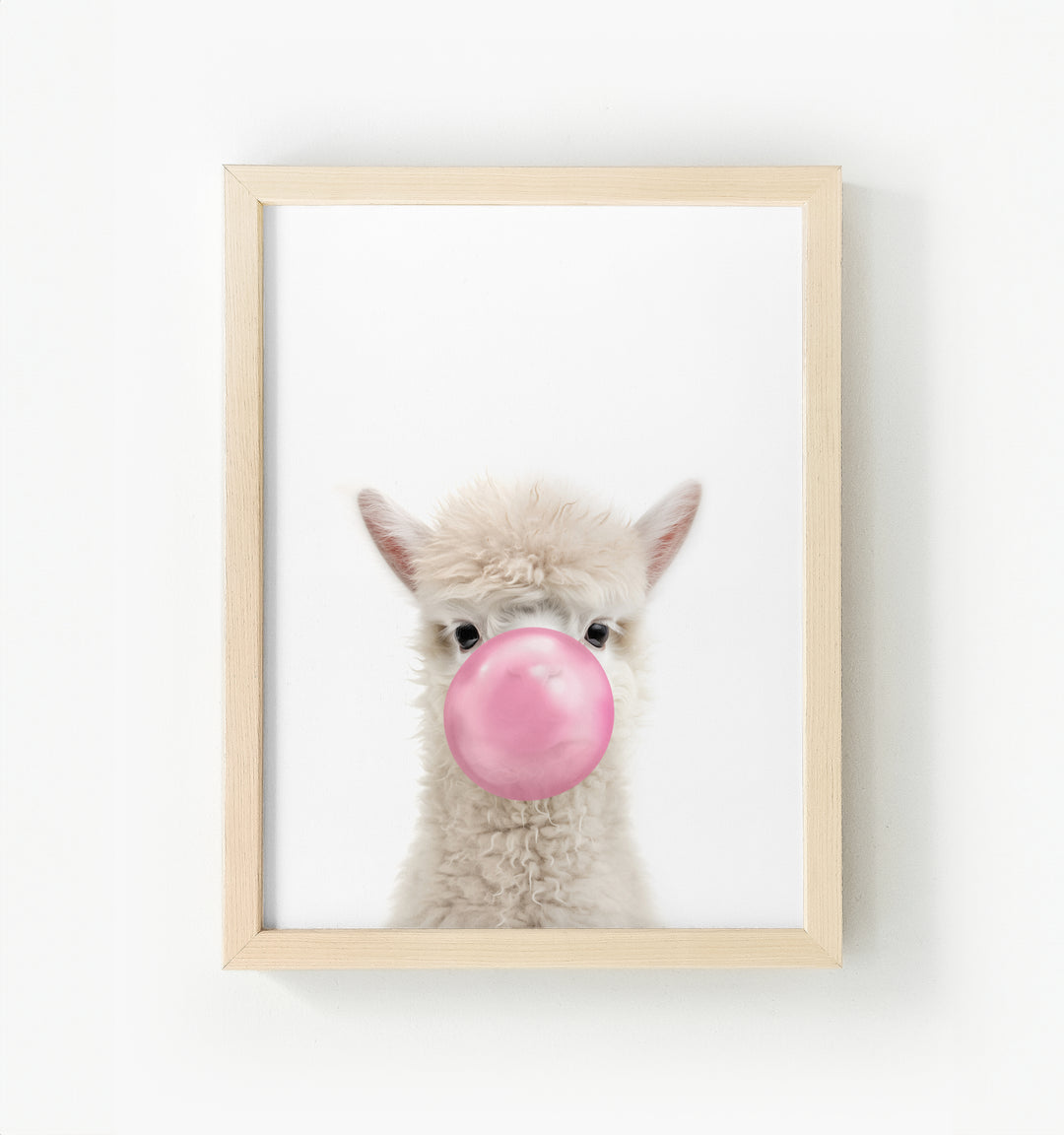 Baby Alpaca Framed Canvas