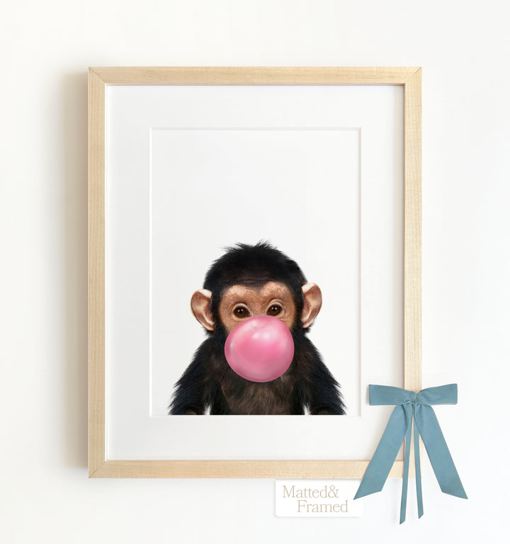 Baby Chimpanzee Framed Art