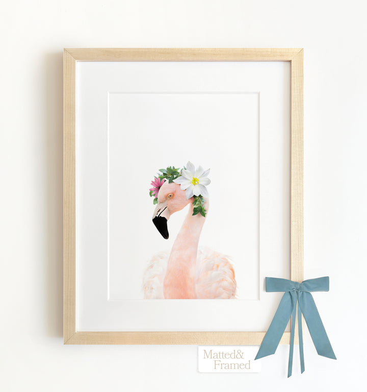 Baby Flamingo Framed Art