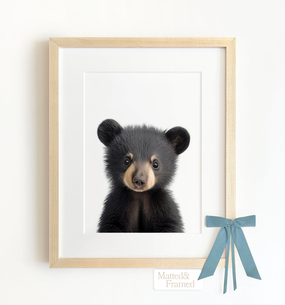 Baby Black Bear Framed Art