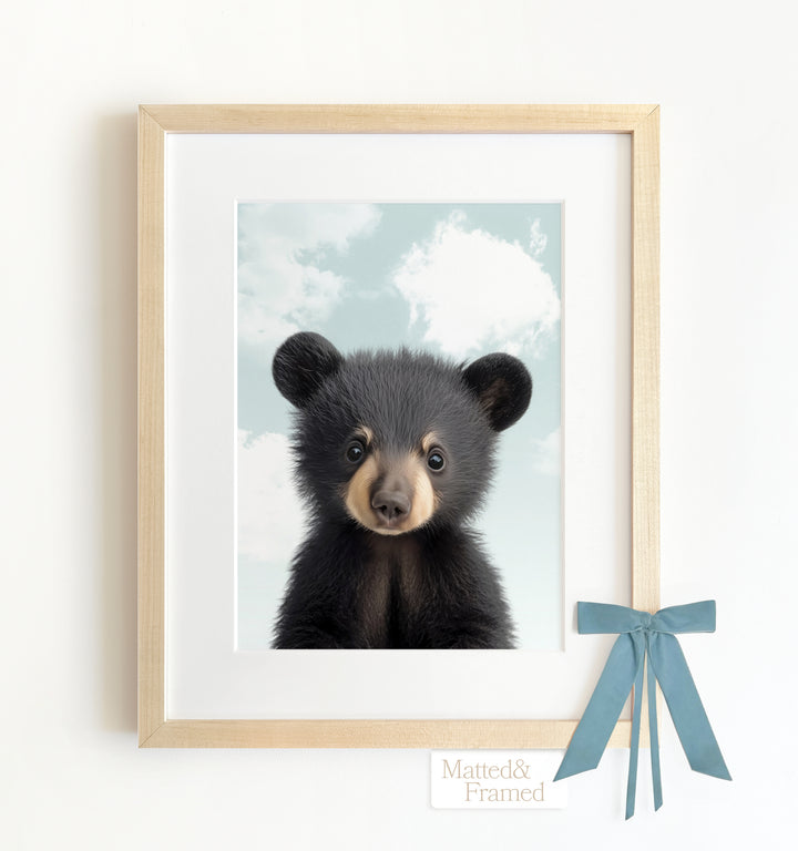 Baby Black Bear Framed Art