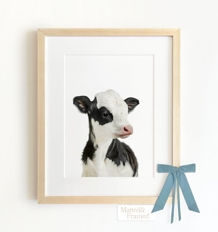 Baby Cow Framed Art