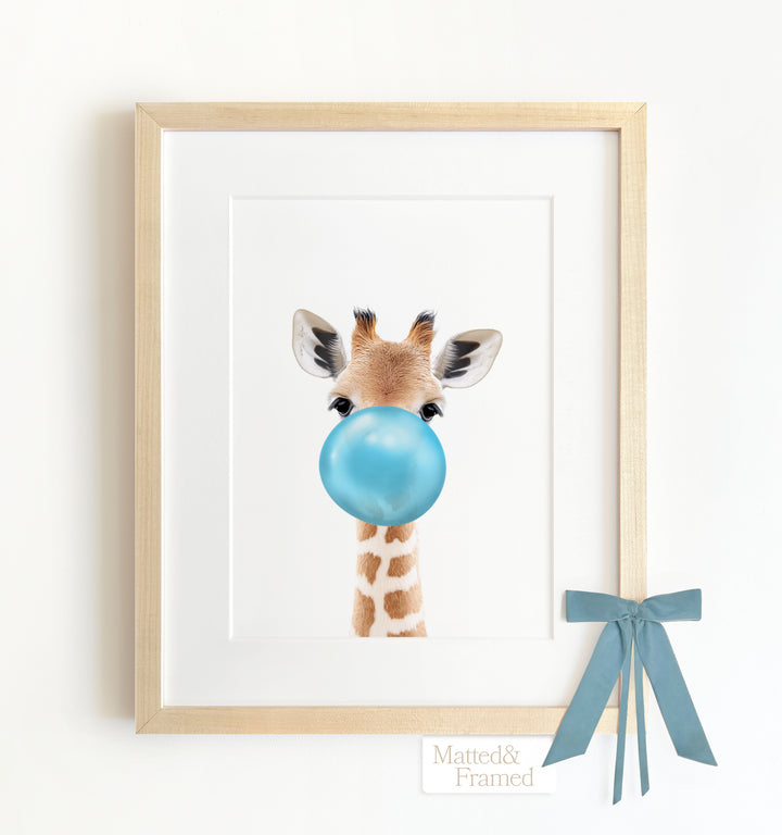 Baby Giraffe Framed Art