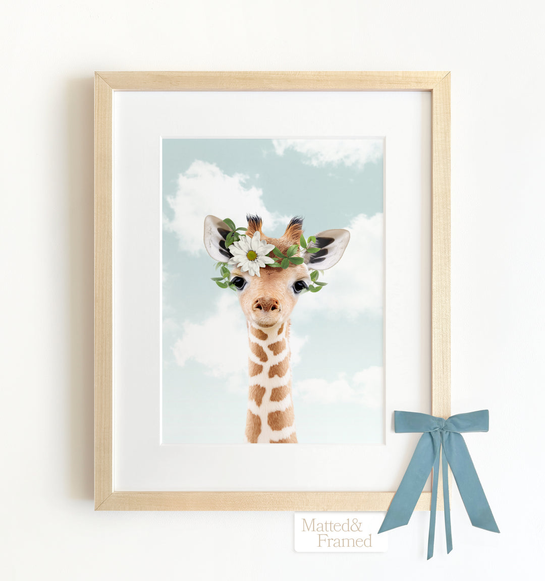 Baby Giraffe Framed Art