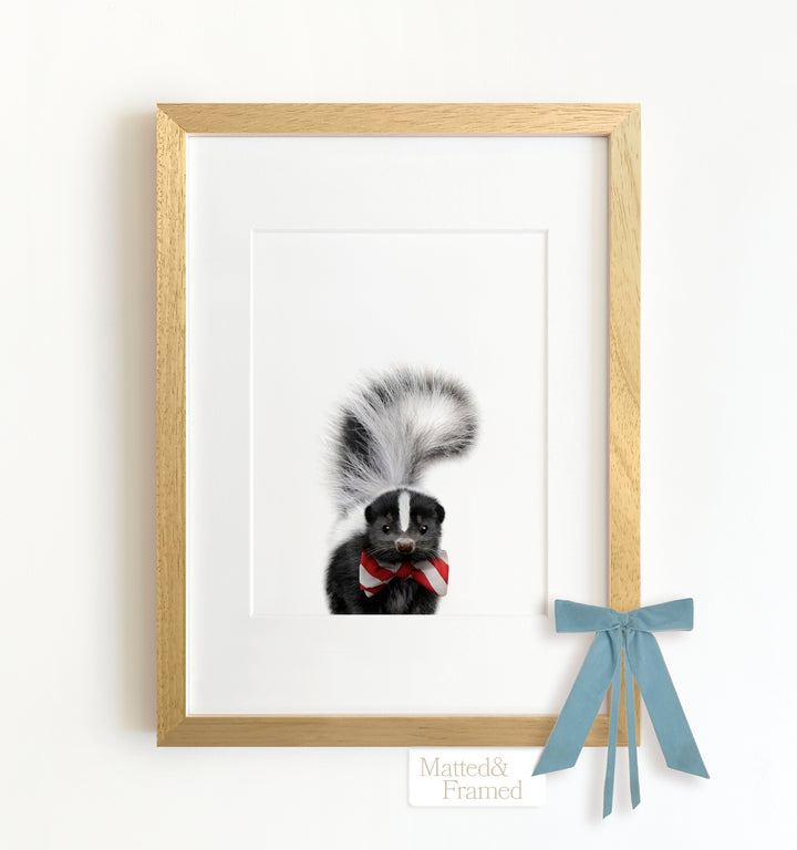 Baby Skunk Framed Art