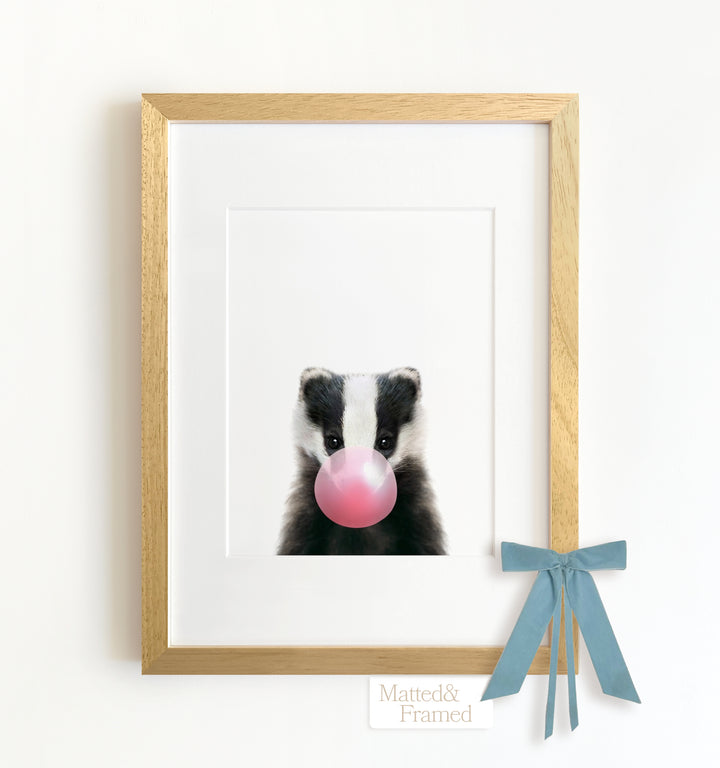 Baby Badger Framed Art