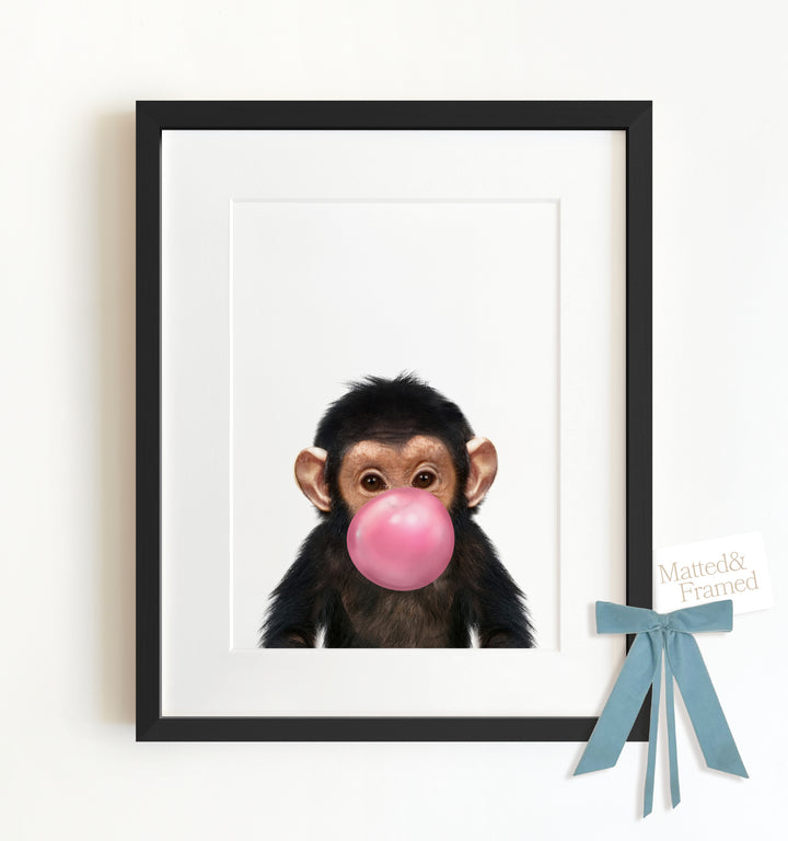 Baby Chimpanzee Framed Art