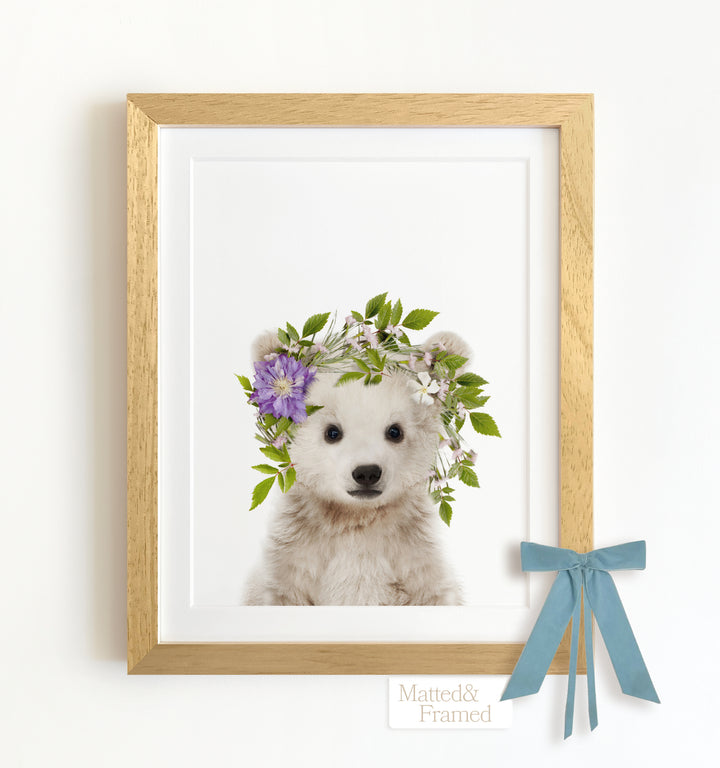 Baby Polar Bear Framed Art