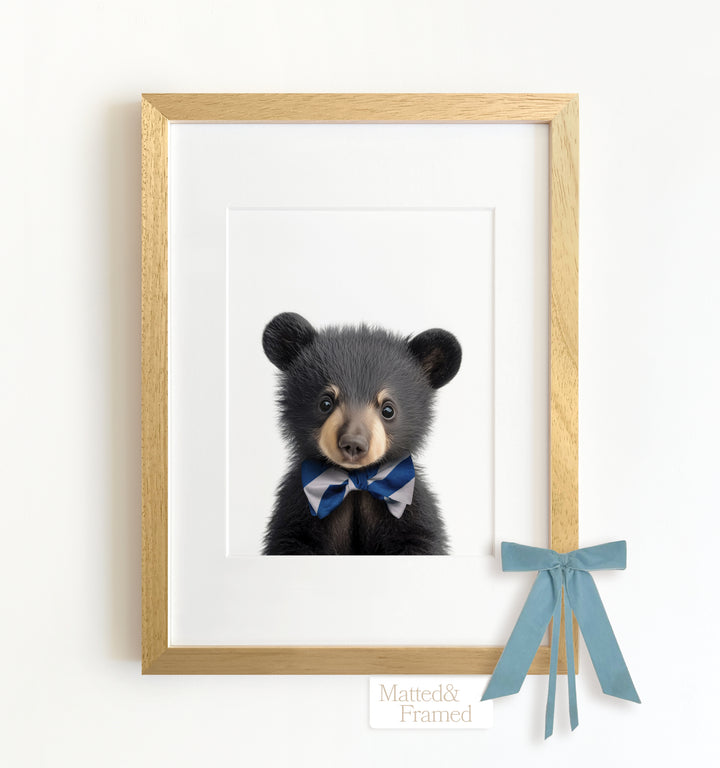 Baby Black Bear Framed Art