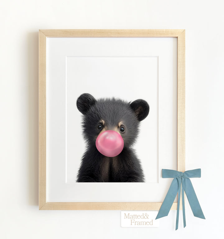 Baby Black Bear Framed Art