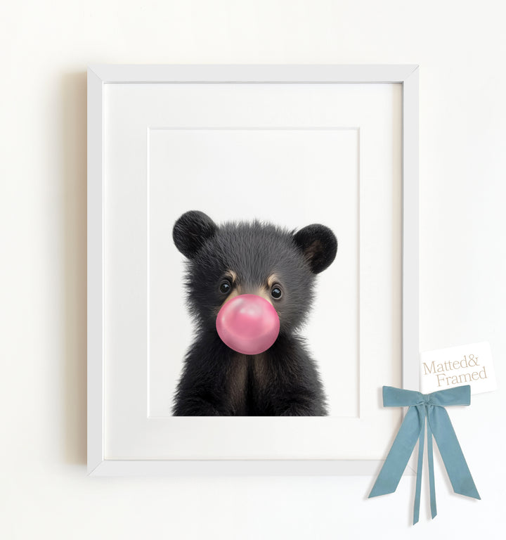 Baby Black Bear Framed Art