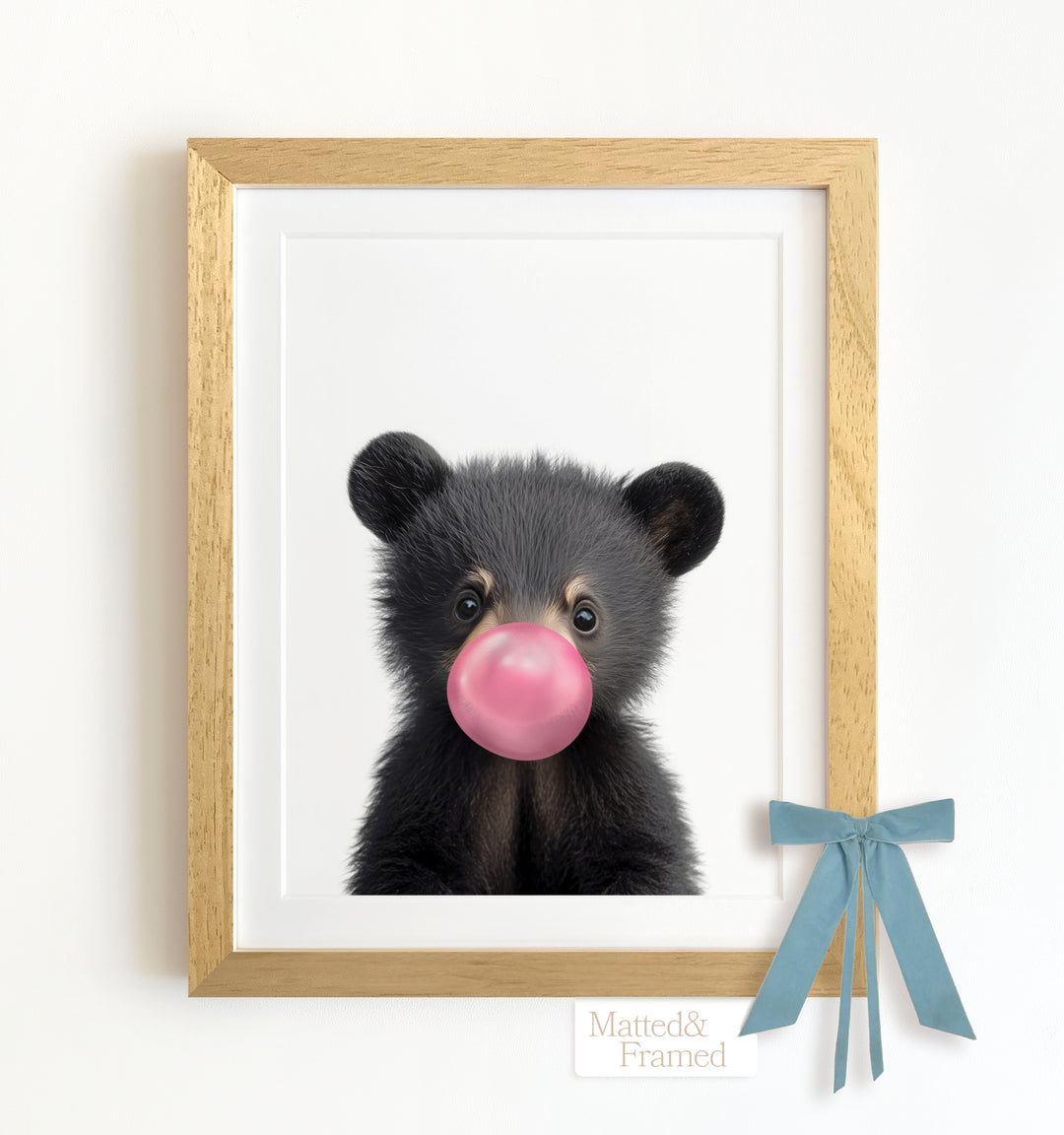 Baby Black Bear Framed Art