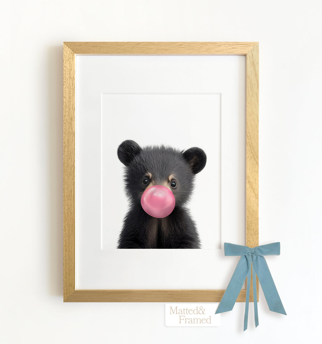 Baby Black Bear Framed Art