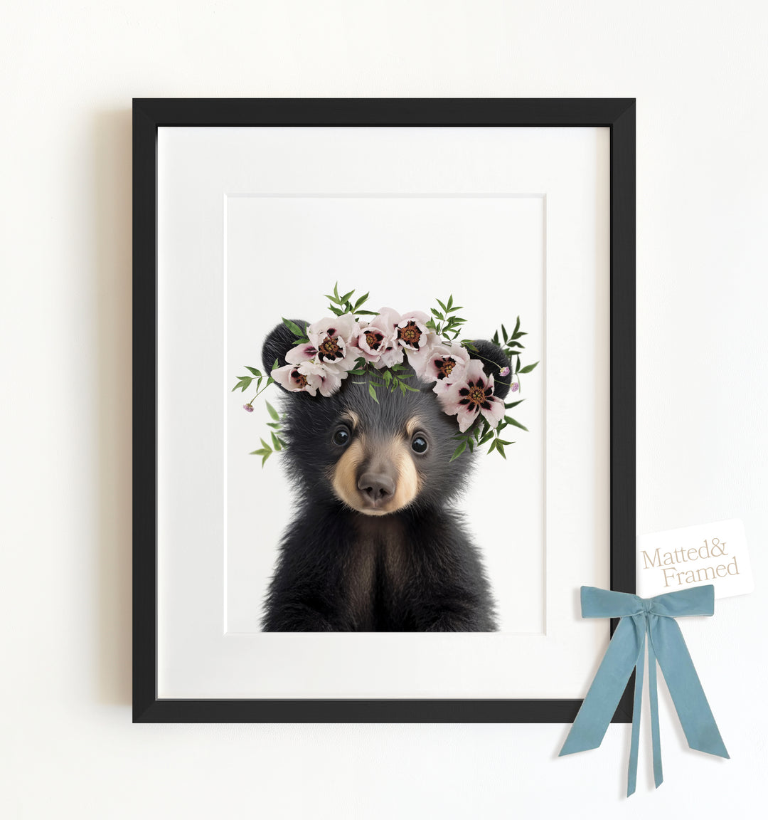 Baby Black Bear Framed Art