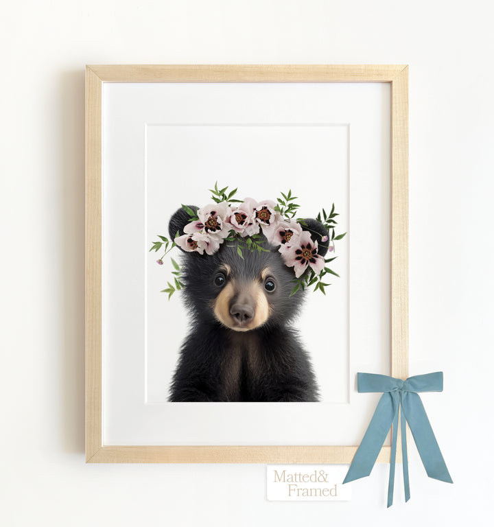 Baby Black Bear Framed Art