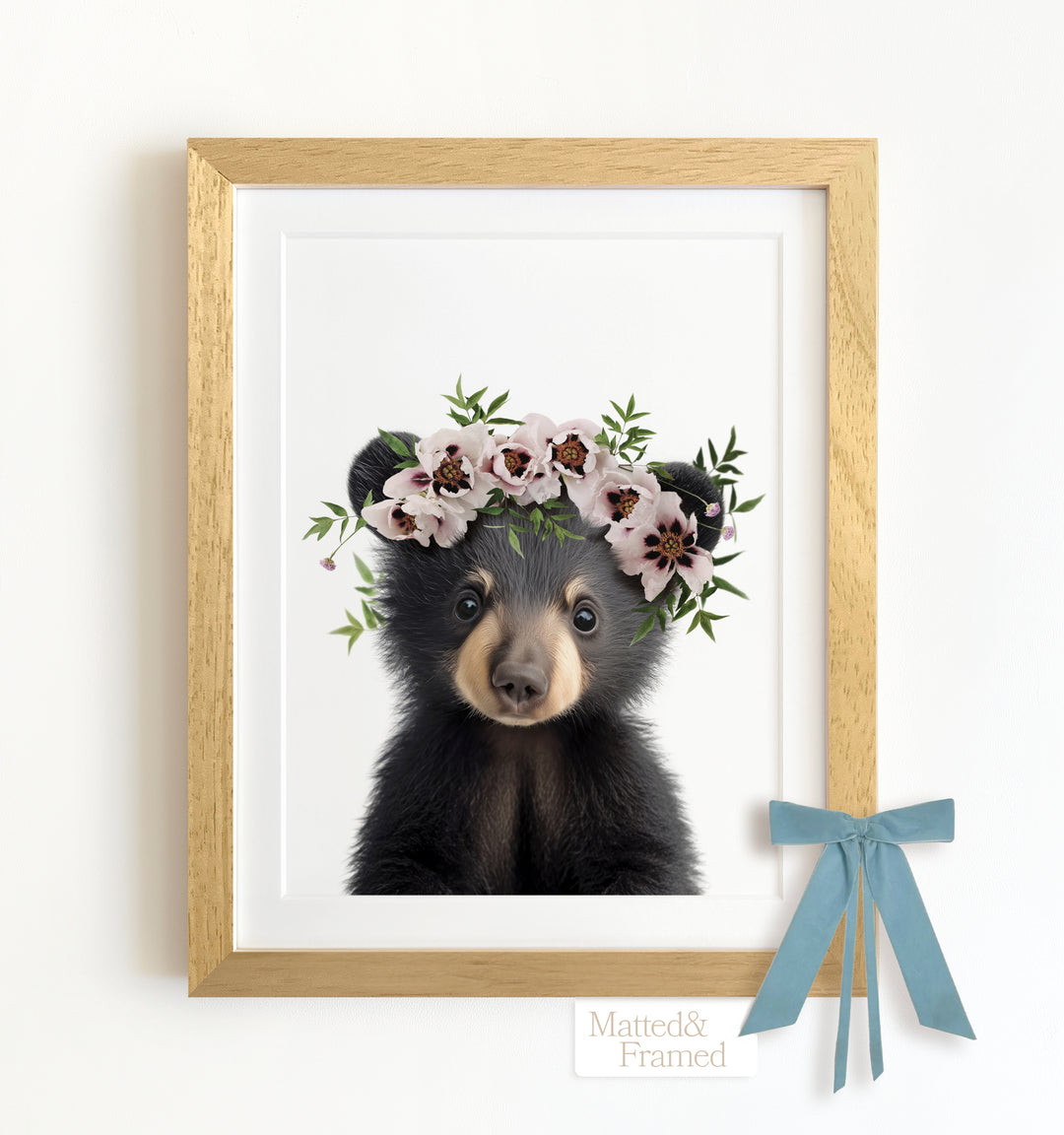 Baby Black Bear Framed Art