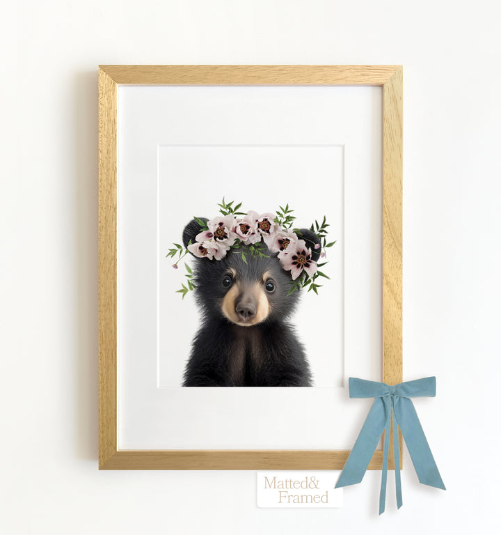 Baby Black Bear Framed Art