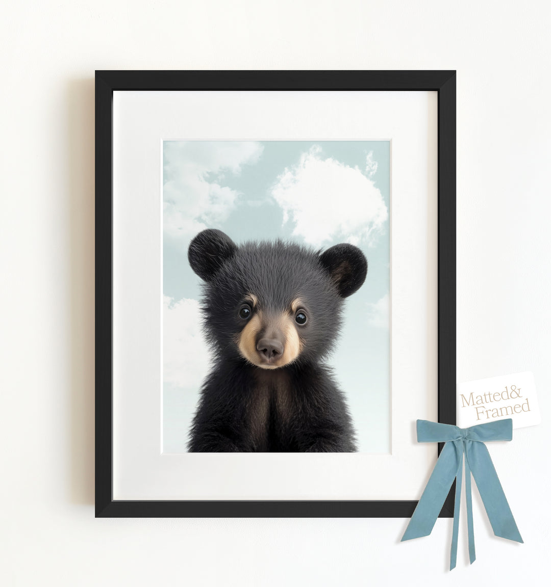 Baby Black Bear Framed Art