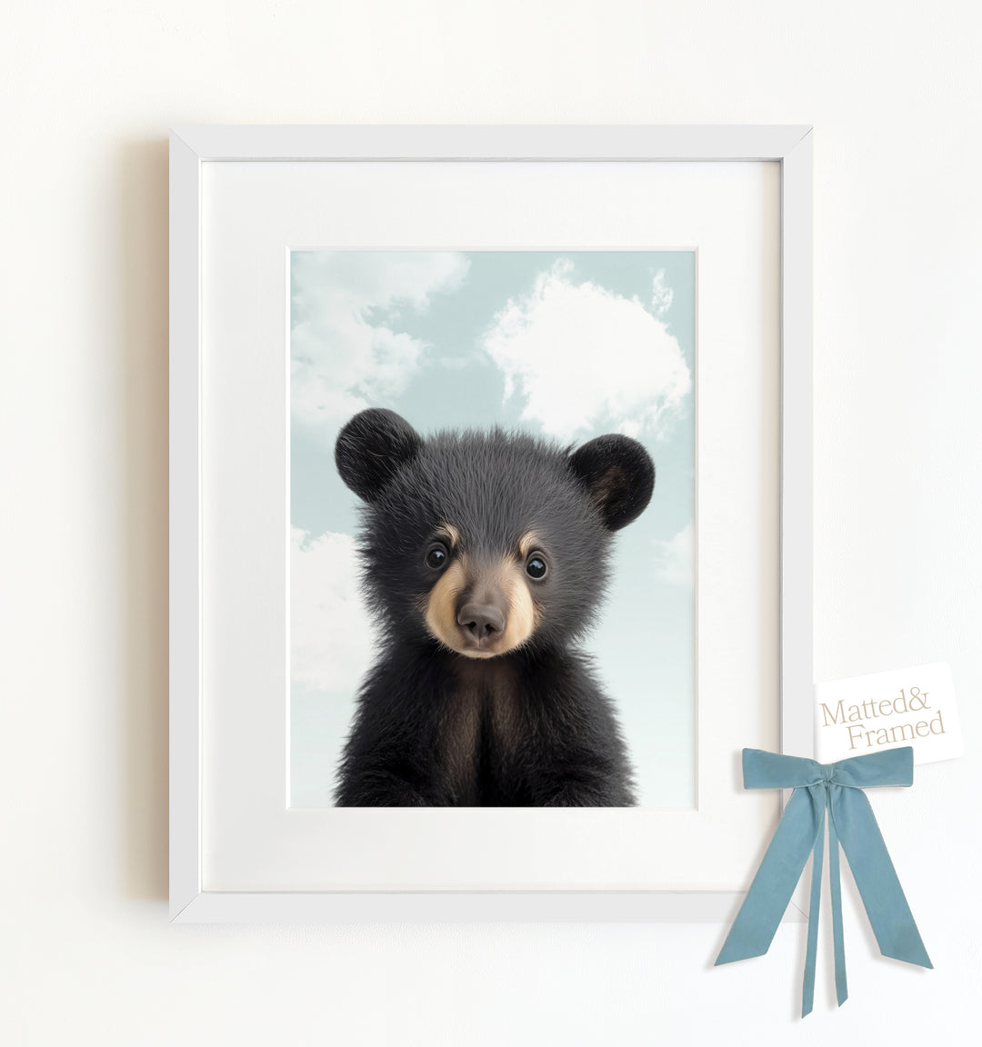 Baby Black Bear Framed Art