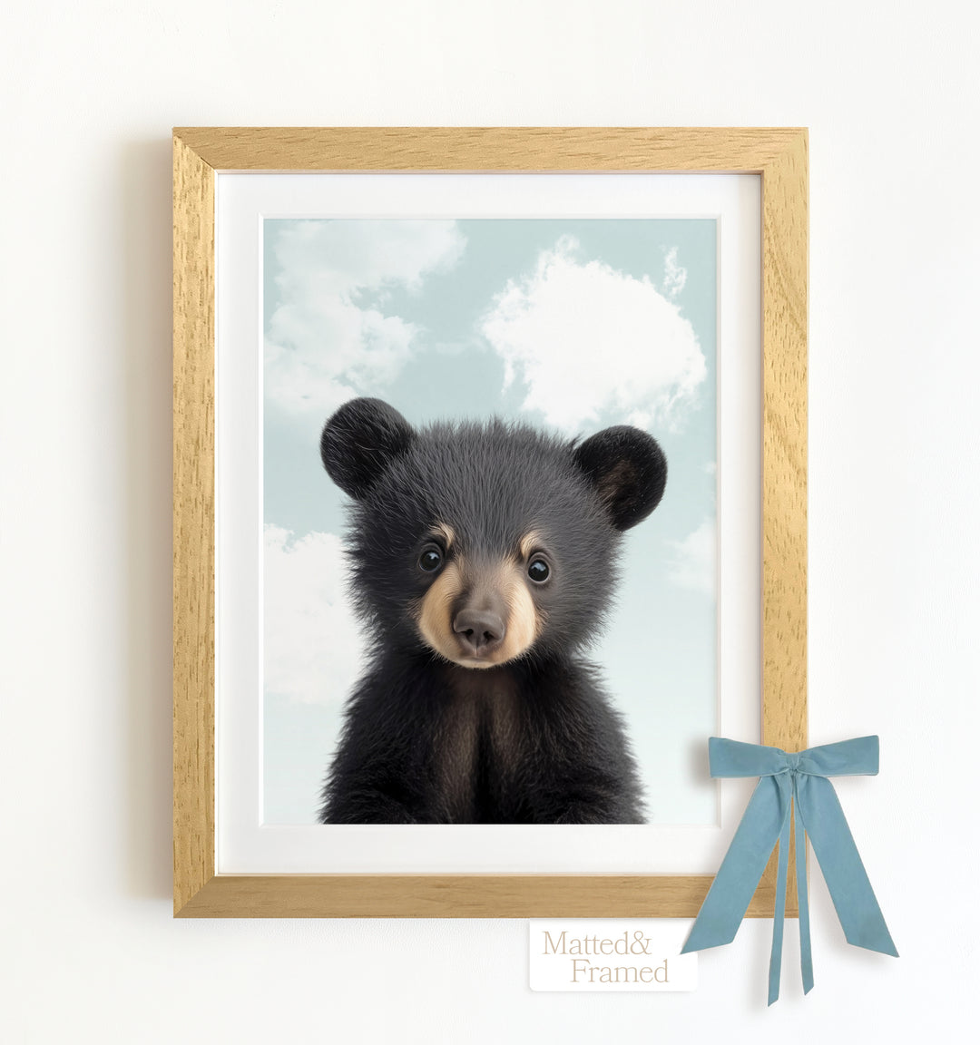 Baby Black Bear Framed Art