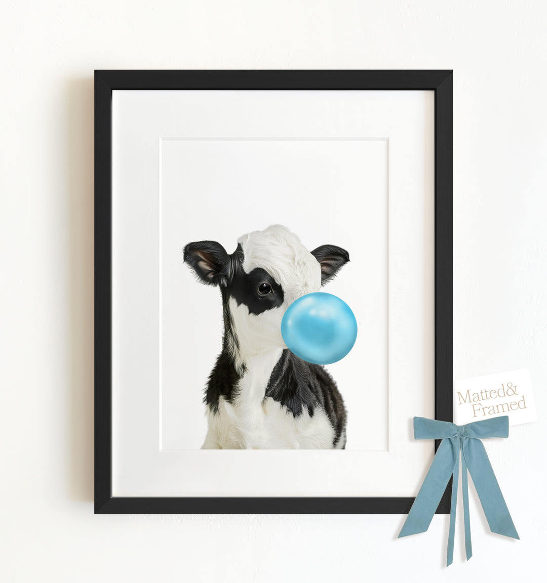 Baby Cow Framed Art