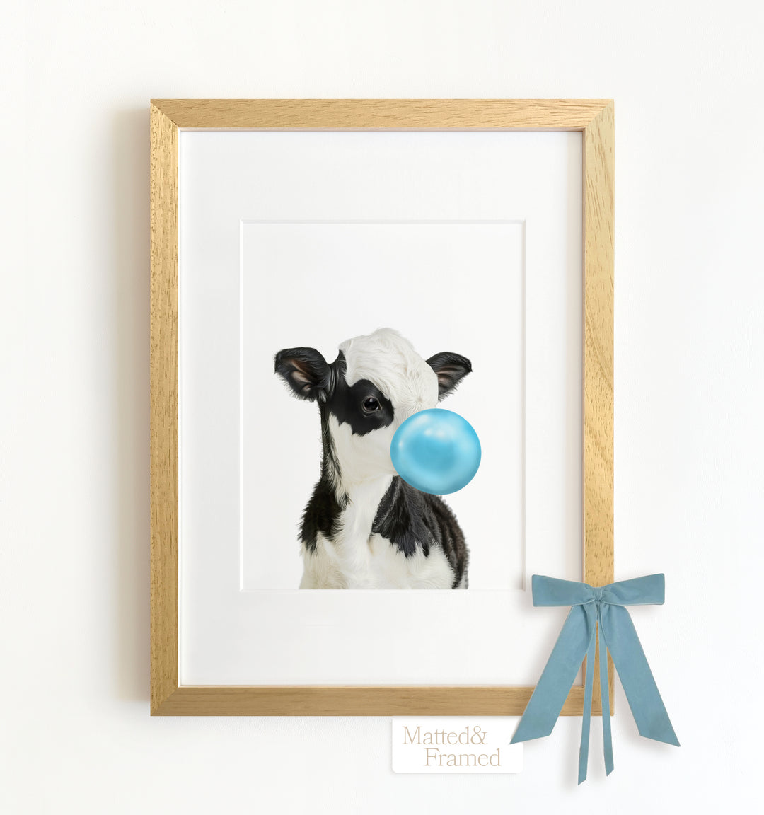 Baby Cow Framed Art