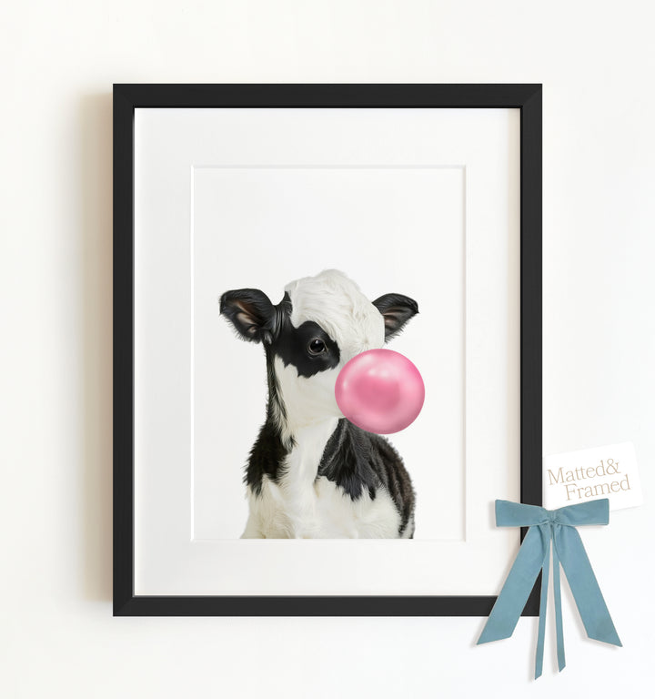 Baby Cow Framed Art