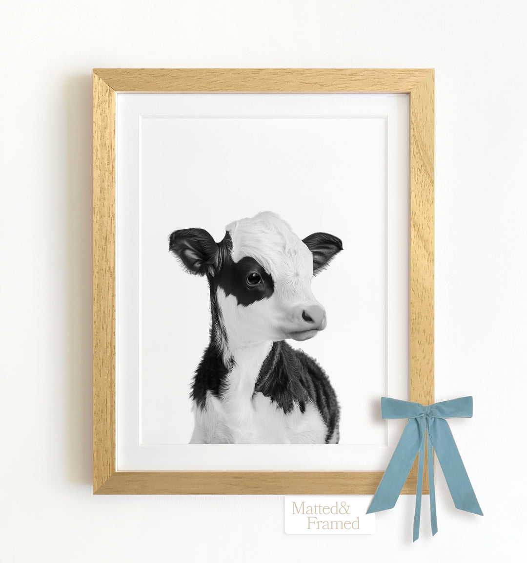 Baby Cow Framed Art