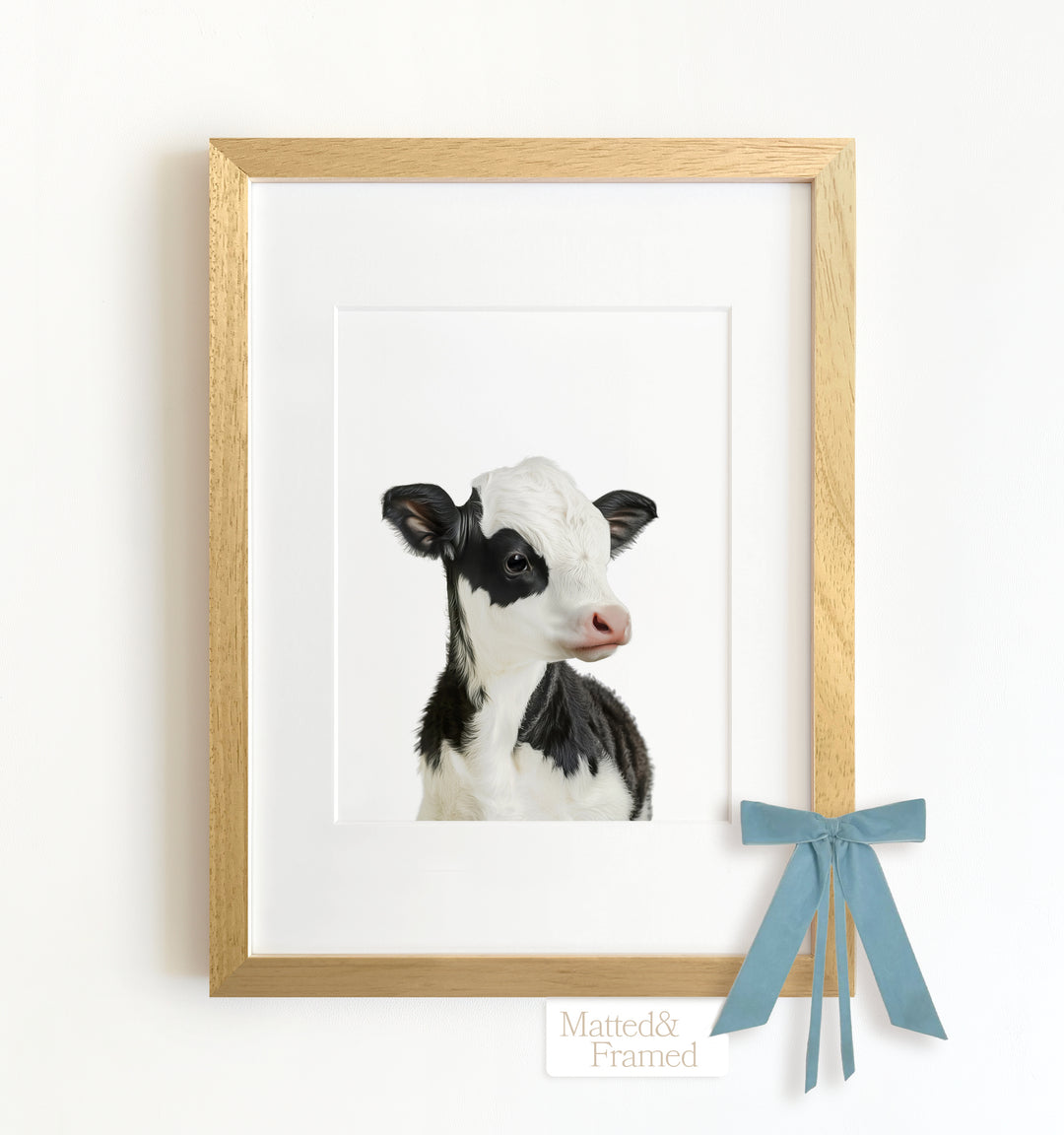 Baby Cow Framed Art