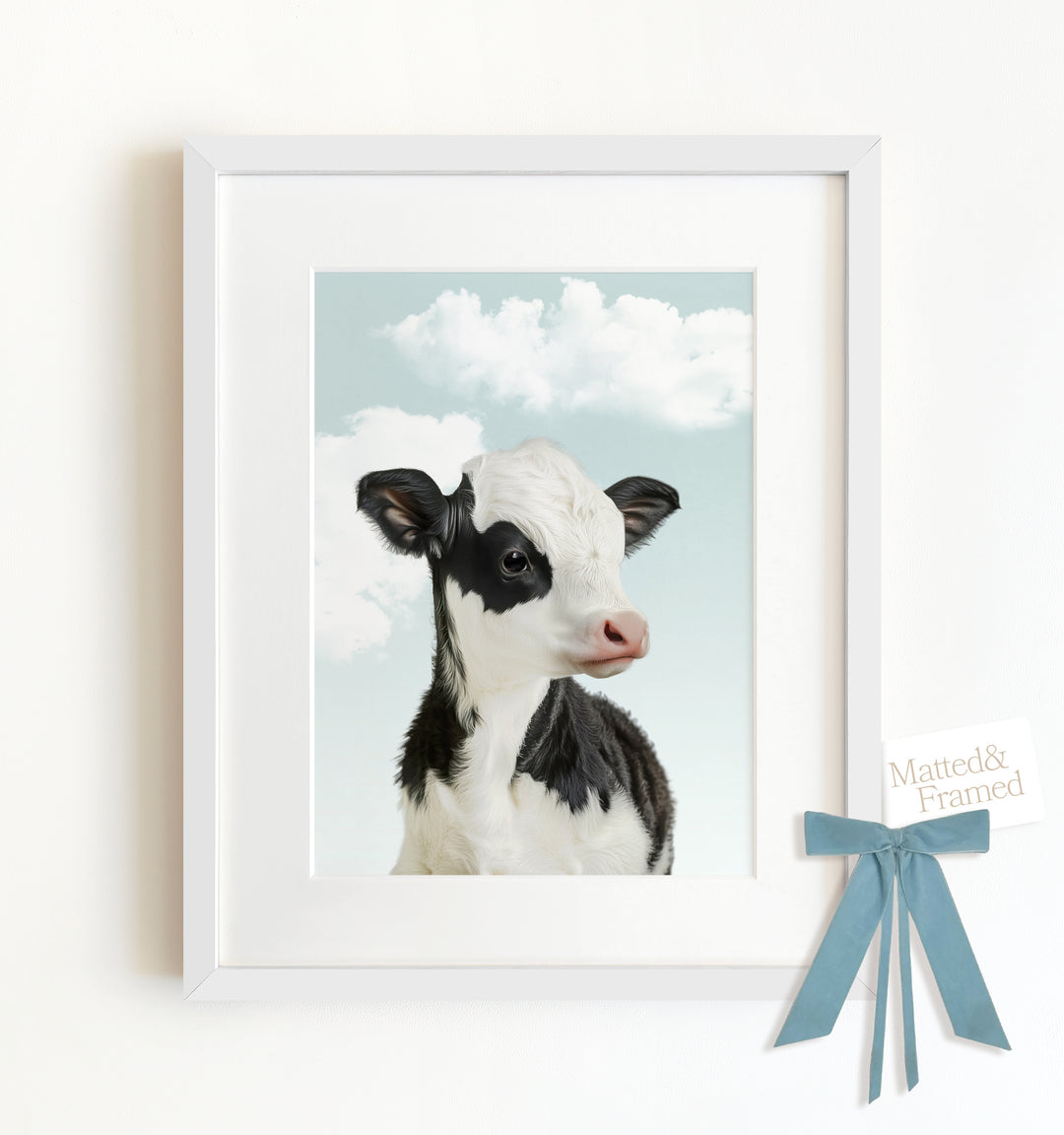 Baby Cow Framed Art