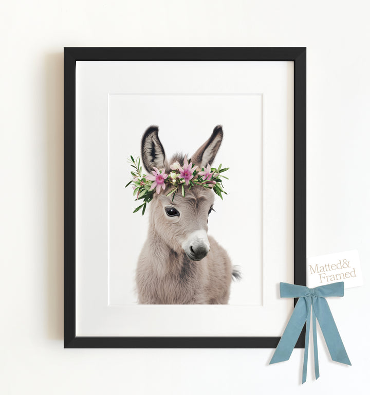 Baby Donkey Framed Art