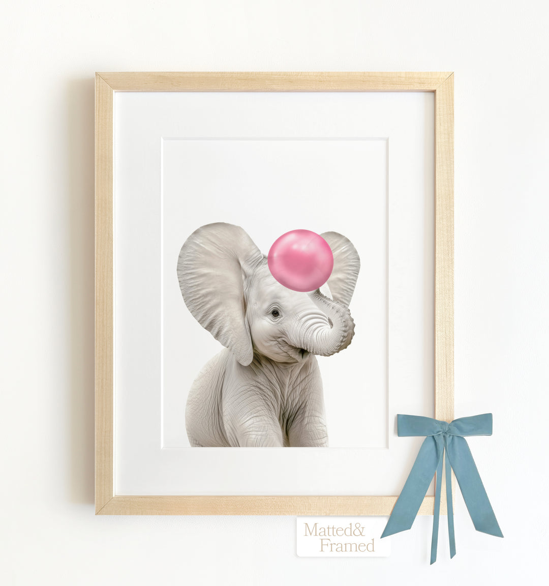 Baby Elephant Framed Art