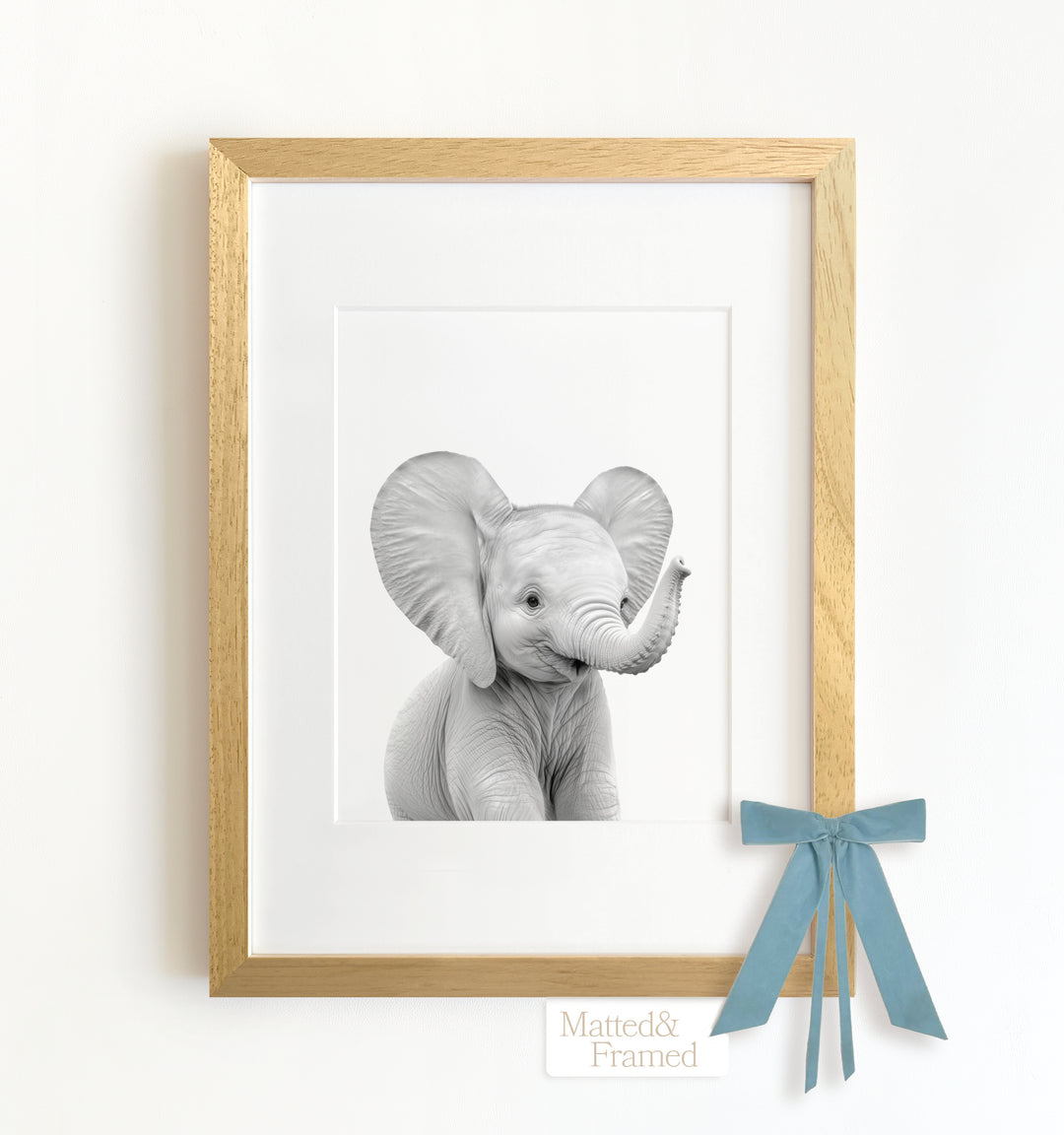 Baby Elephant Framed Art