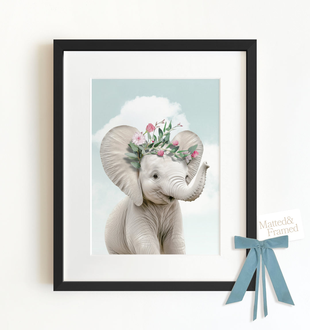 Baby Elephant Framed Art