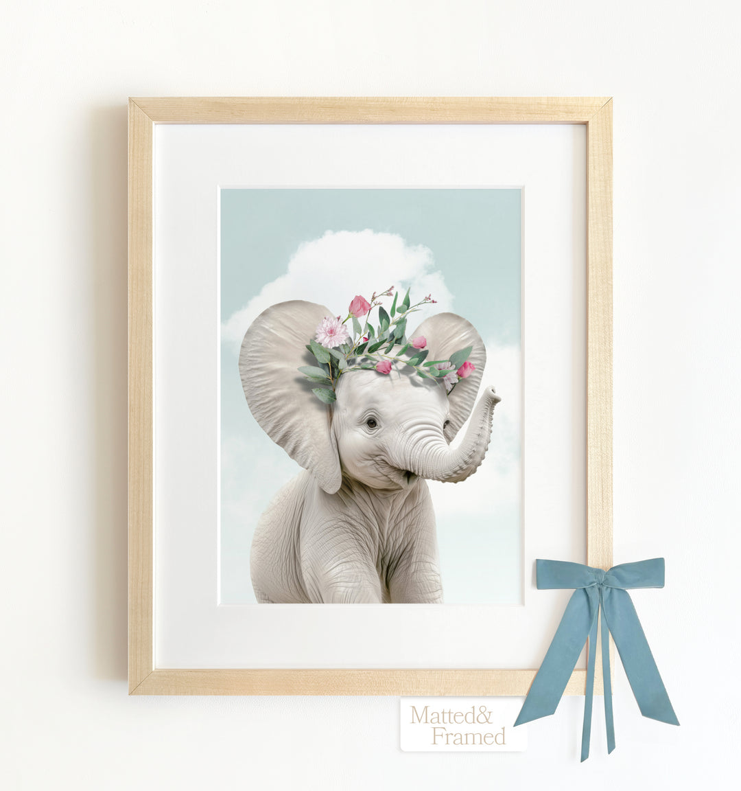 Baby Elephant Framed Art