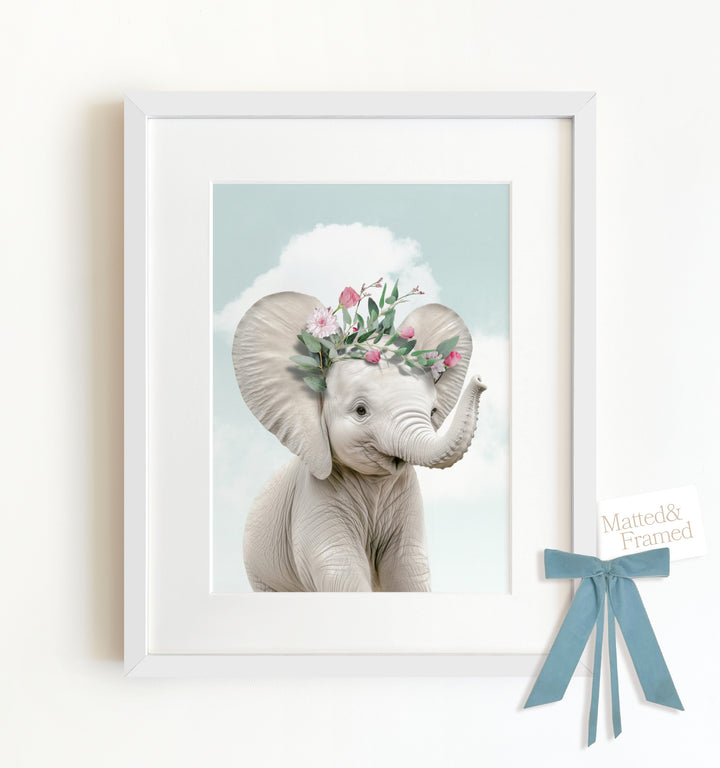 Baby Elephant Framed Art