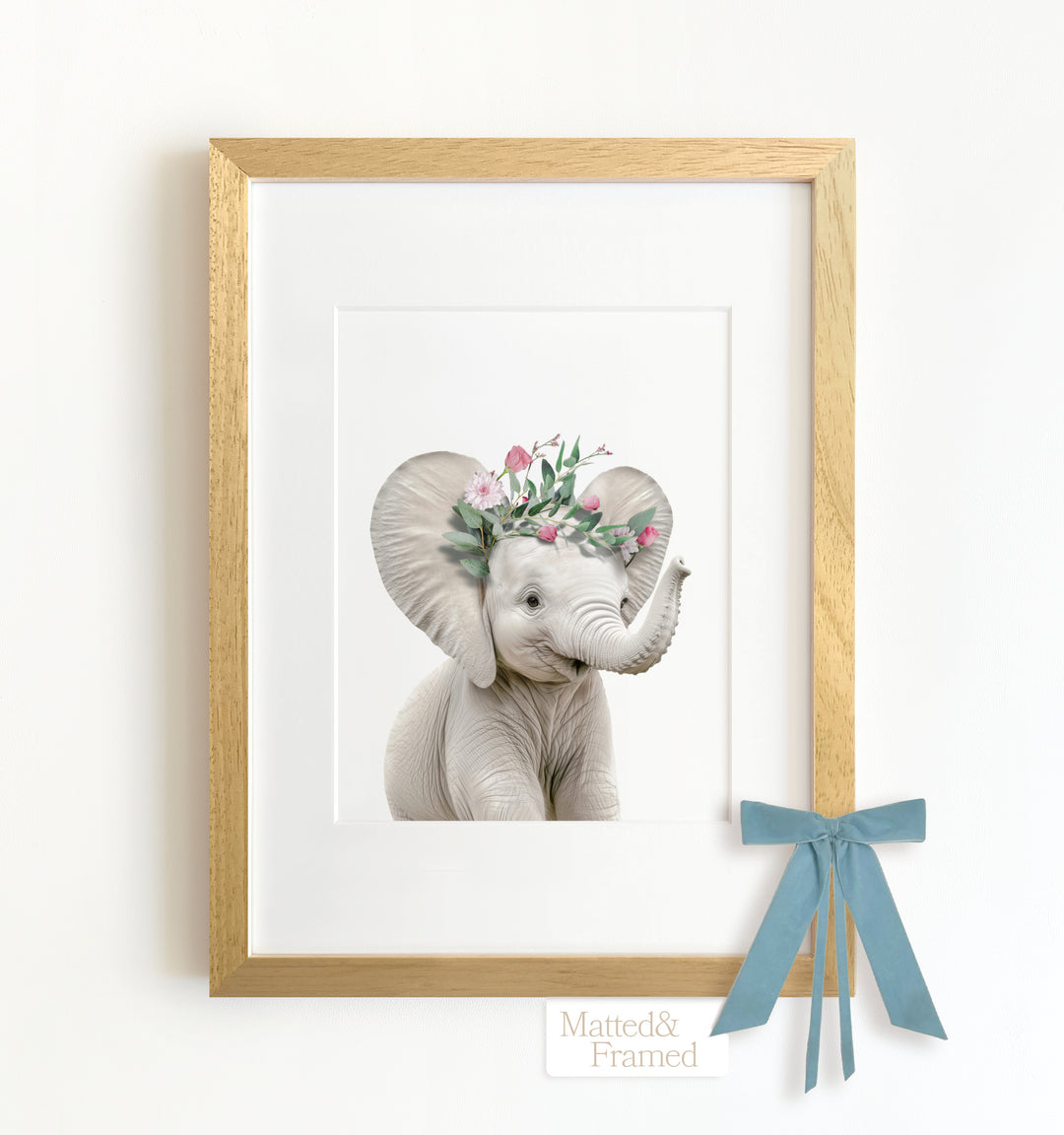 Baby Elephant Framed Art