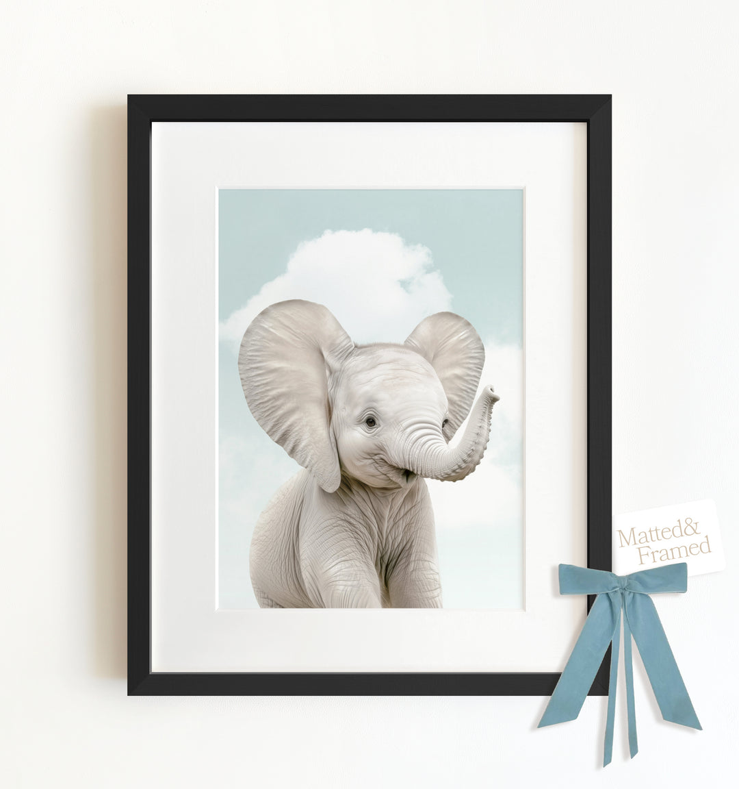 Baby Elephant Framed Art