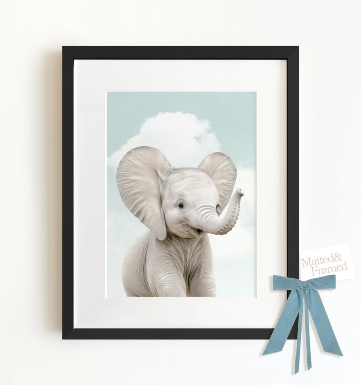 Baby Elephant Framed Art